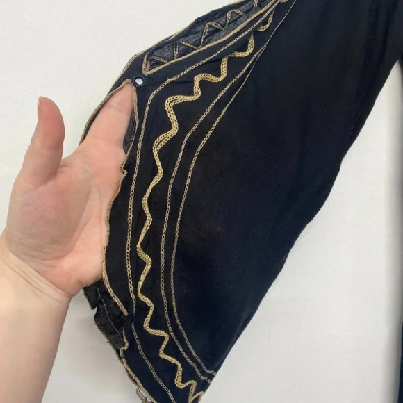 Poupette St Barth Off Shoulder Mini Dress Cover Up S Black - Picture 7 of 15